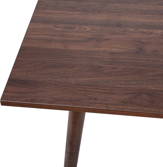 Taylor & Logan Haisley Dark Walnut 47" Mid-Century Modern Wood Dining Table