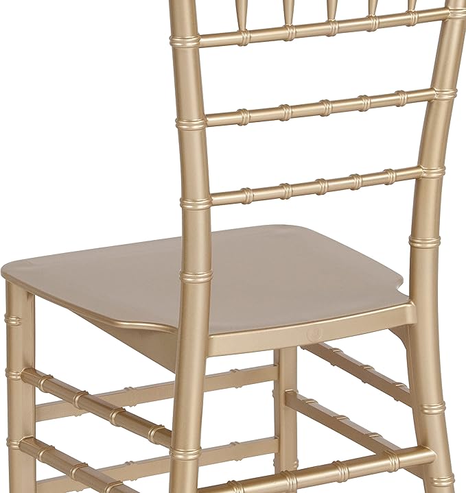 Flash Furniture HERCULES Series Gold Resin Stacking Chiavari Chair