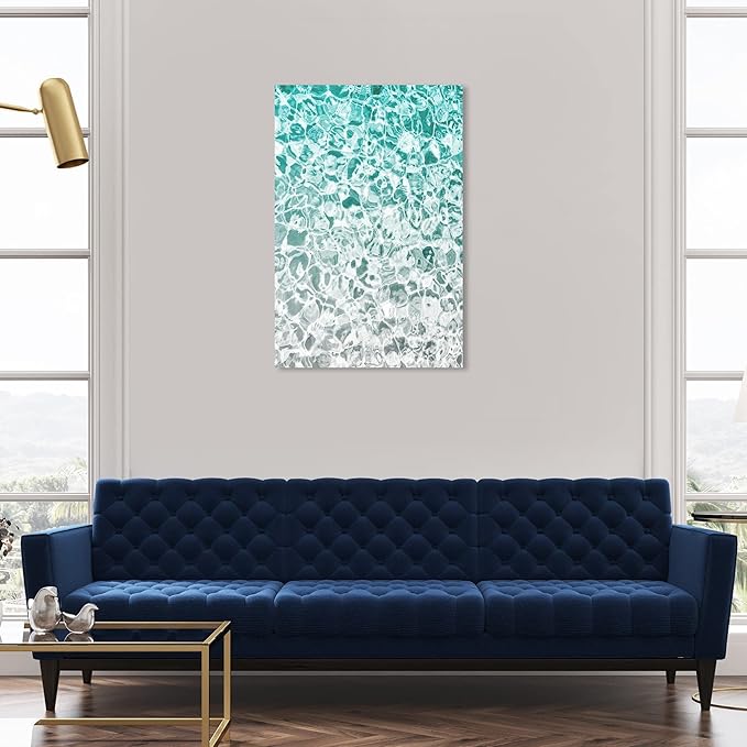 The Oliver Gal Artist Co. Nautical Wall Art Canvas Prints Coastal Clear Aqua Waters Home Décor, 24x36