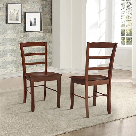 International Concepts Madrid Ladder Back Chair, Espresso