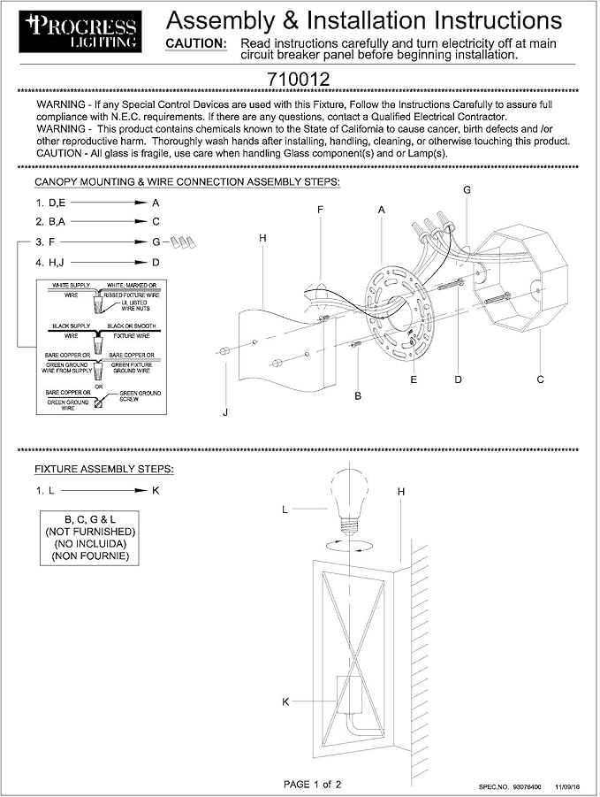 Progress Lighting P710012-020 Briarwood Antique Bronze One-Light Wall Sconce, Architectural