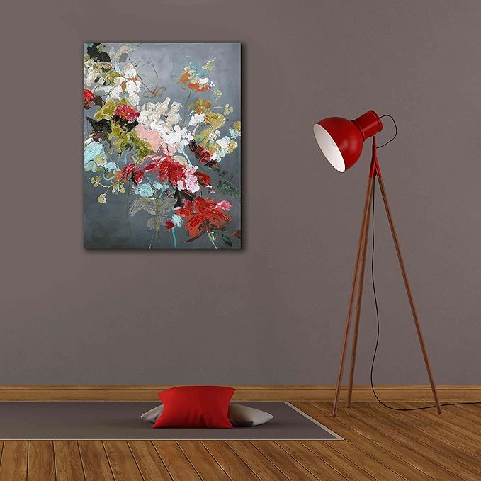 Epic Graffiti 'Abstract Floral 2' by Design Fabrikken, Giclee Canvas Wall Art, 26"x34"
