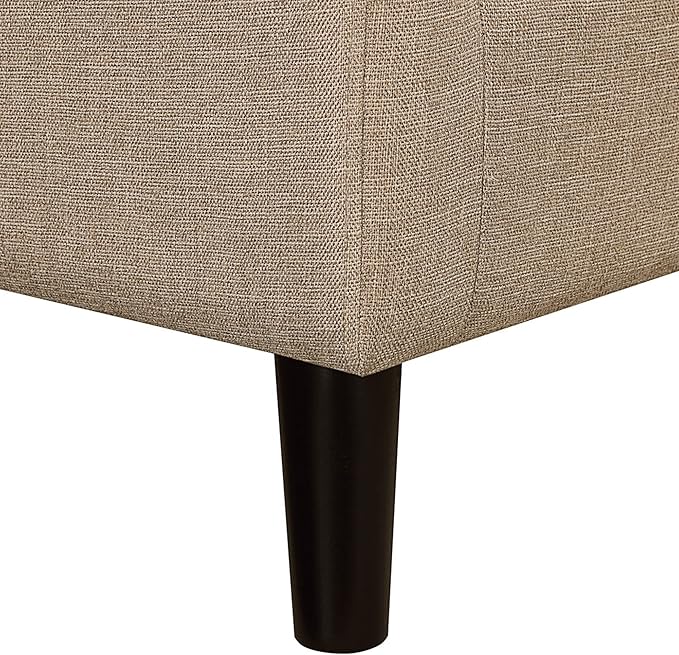 Convenience Concepts Take a Seat Churchill Accent Chair with Ottoman, Tan Fabric