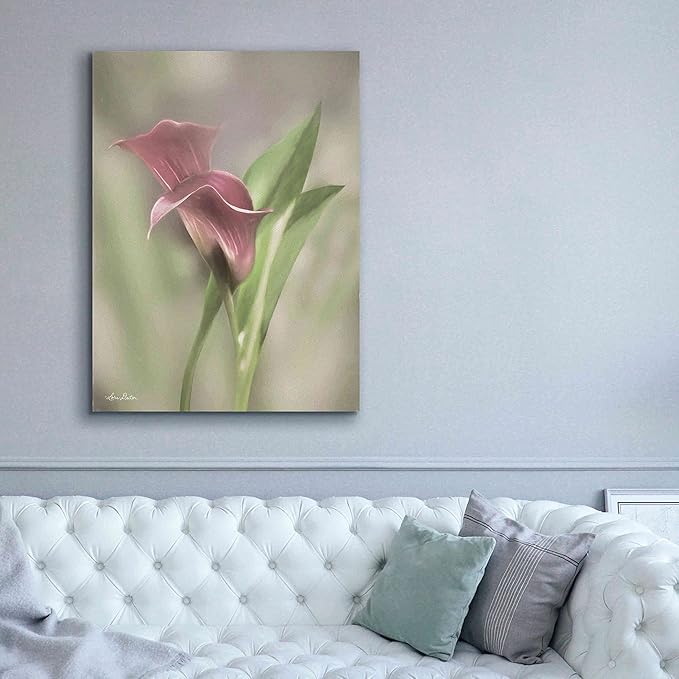 Epic Graffiti 'Pink Calla Lily' by Lori Deiter, Canvas Wall Art, 40"x54"