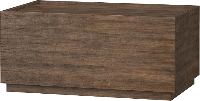 woodtalks Stackable 1 Drawer Dresser, Multi-Purpose Storage Closet Cube Dressers for Bedroom, Storage Cabinet for Entryway, Nightstand Sofa Beside Table Drawer Chest, 23.6 in, Walnut, Brown