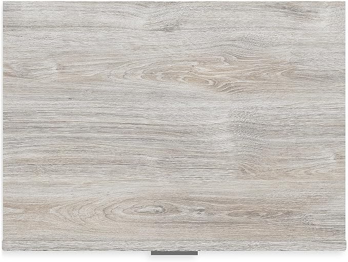 Signature Design by Ashley Vessalli Contemporary 2 Drawer Nightstand with Wireless Charging and USB Ports, 25" Tall, Light Gray & Black