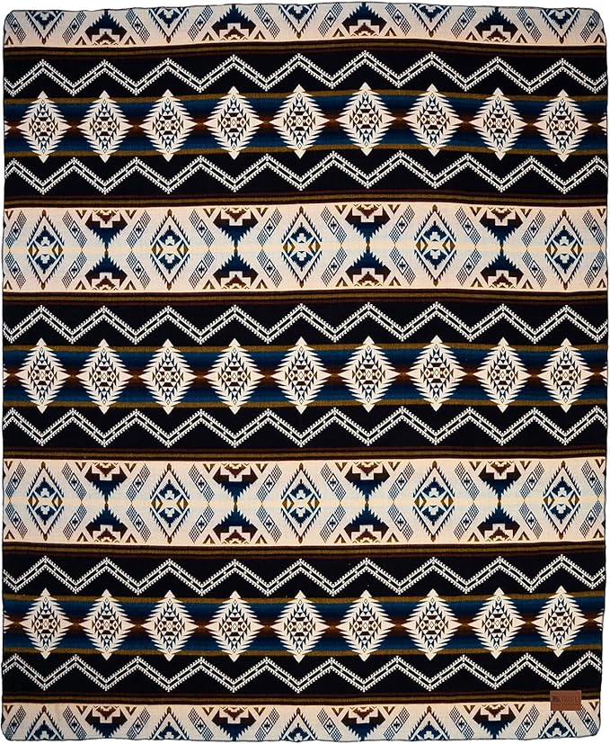 QISU Wool Blanket Throw | Large, Beautiful, Warm, Soft, Handmade in Ecuador by Local Artisans |94″ x 78″| Hypoallergenic, Breathable | Non-Itchy or Scratchy Fabric(Plate-Billed Mountain Toucan)