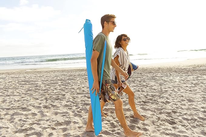 Sport-Brella Premiere UPF 50+ Umbrella Shelter with Patented Side Panels and Tilt Mechanism, Heavy-Duty 1.25 Inch Center Pole, Auger Anchor for Sand and Grass