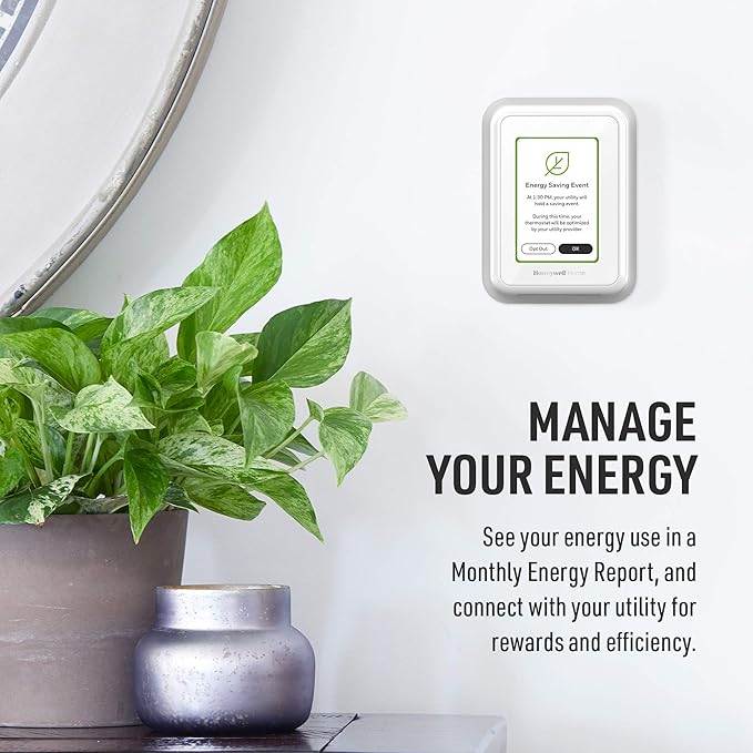 Honeywell Home T9 WiFi Smart Thermostat, Smart Room Sensor Ready, Touchscreen Display, Alexa and Google Assist (Pack of 2)