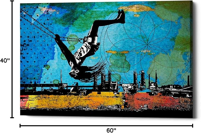 Epic Graffiti 'Visions of the Future: Kepler-186f' Canvas Wall Art, 40" x 60"