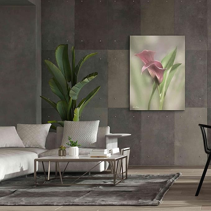 Epic Graffiti 'Pink Calla Lily' by Lori Deiter, Canvas Wall Art, 40"x54"