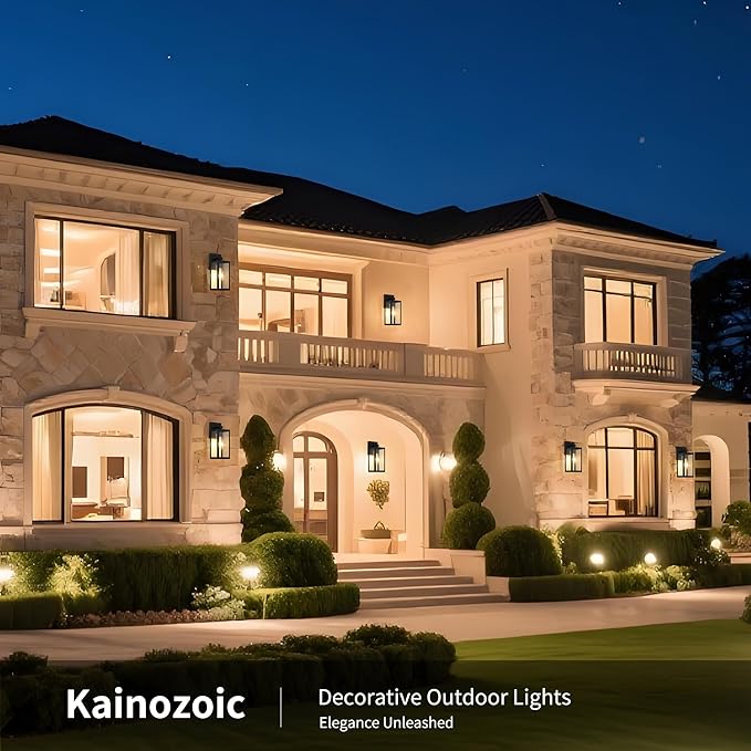 Dawn to Dusk Outdoor Sensor Light Fixture Waterproof Porch Lights Anti-Rust Exterior Wall Lighting Outdoor Wall Lantern for Patio Front Door Garage House