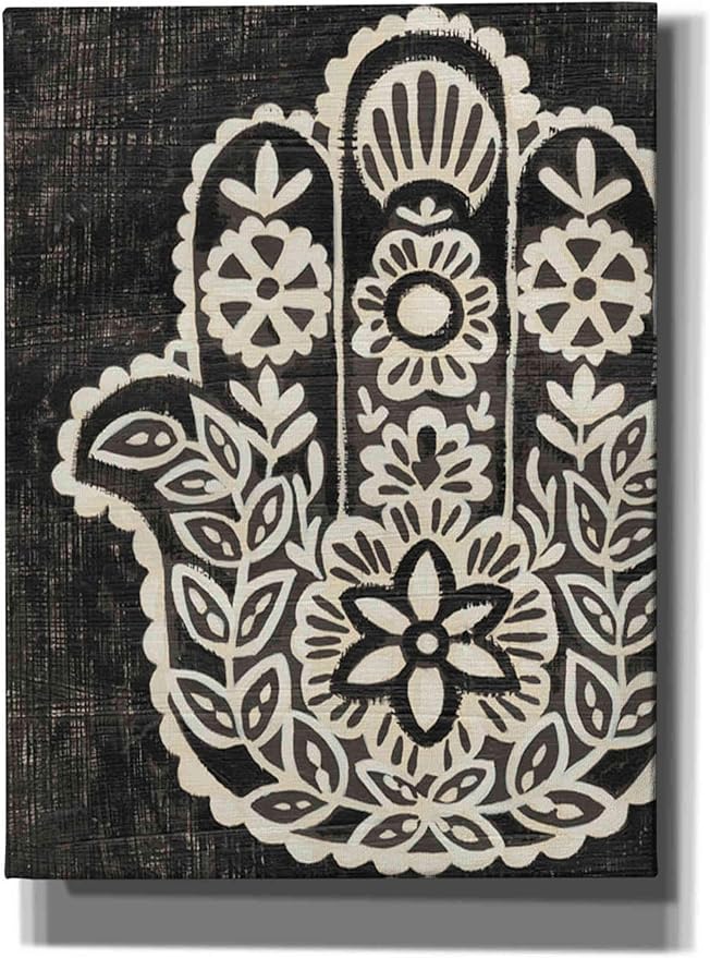 Epic Graffiti 'Night Hamsa II' by Chariklia Zarris Canvas Wall Art, 18"x26"
