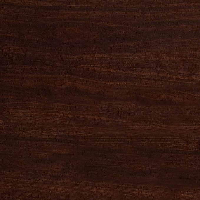 Flash Furniture Glenbrook 48'' Round High-Gloss Walnut Resin Table Top with 2'' Thick Drop-Lip