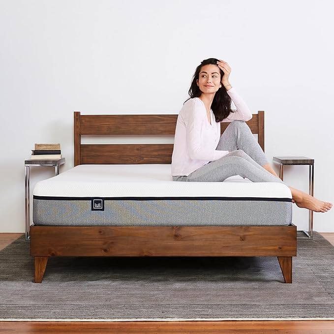 Lull Original 5 Layer Memory Foam Mattress | Memory Foam Twin Mattress 10 inch | Bed in a Box with Cooling Tech and Therapeutic Support | 365 Night Trial Mattress in a Box