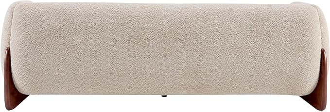 Christopher Knight Home Almad 2 Pieces Sofa Couch Set, Cozy 3-Seater Sofa and Loveseat for Living Room, Upholstered Couch Chair, Soft Seating Lounge Sofa with Wood Frame, Boucle Fabric, Almond
