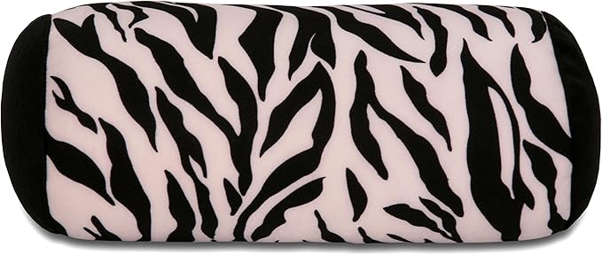 Mooshi Squish Mini Microbead Jelly Bean Bed Pillow (12" x 7") – Airy Squishy Soft Microbeads – Eight Wild Fun Colors to Choose From – Cuddly and Fun Dormroom Accessory – Bed Pillow, Wild Zebra