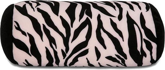 Deluxe Comfort Mooshi Squish Microbead Bed Pillow, 14" x 7" - Airy Squishy Soft Microbeads - Eighteen Fun Bubbly Colors To Choose From - Cuddly And Fun Dormroom Accessory - Bed Pillow, Wild Zebra