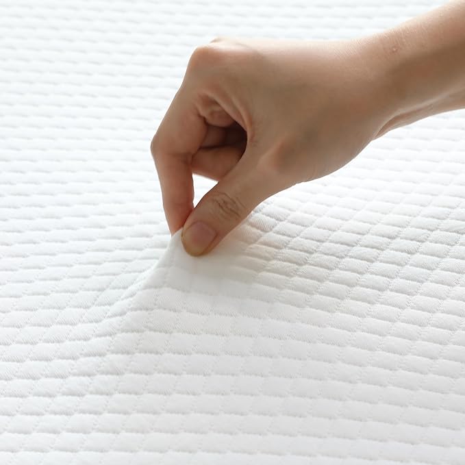 Furinno Tidur Cooling Gel Memory Foam Mattress, 8 Inch, King, White