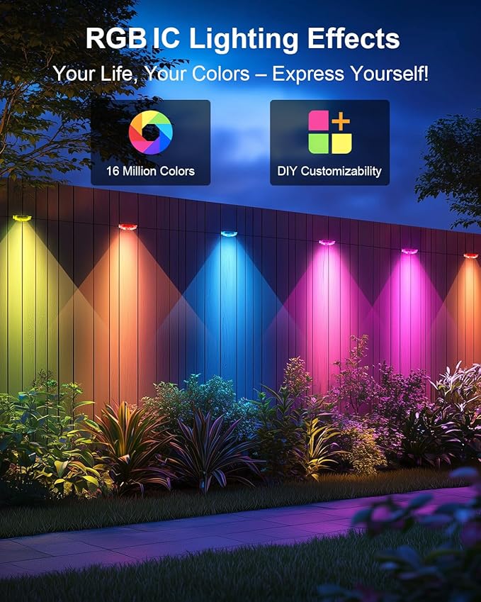 Permanent Outdoor Lights Pro,200ft RGB+IC Smart Outdoor Decor,App/Remote,Christmas,Halloween,Multi Scene Modes,IP67 Waterproof,Eaves Light with Daily & Holiday Party Decor,House Roof Lighting