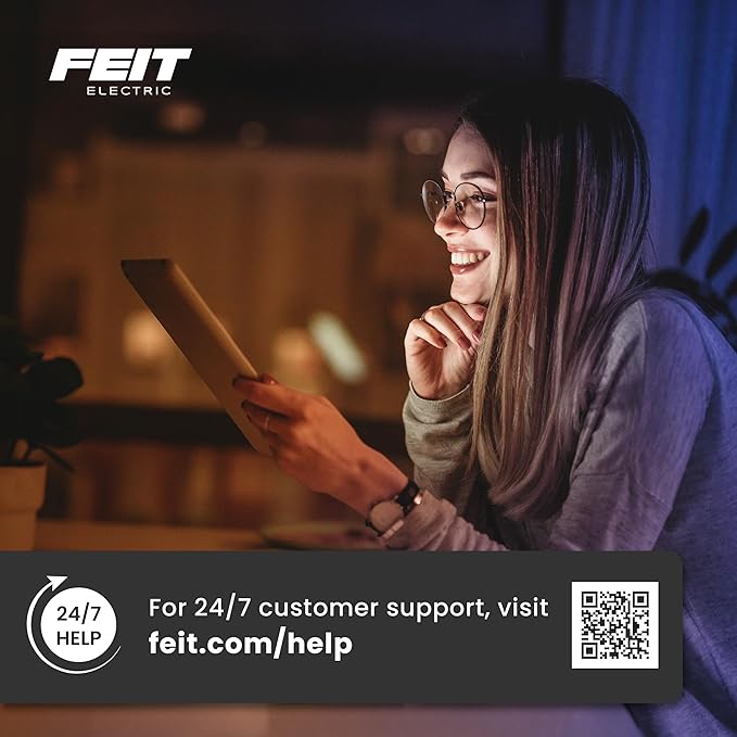 Feit Electric Outdoor Wireless Security Camera, 1080p HD, Motion Detection Alerts, Night Vision up to 30ft, Battery Powered, SD Card Storage, 2.4GHz WiFi, Mount with Magnetic Bracket