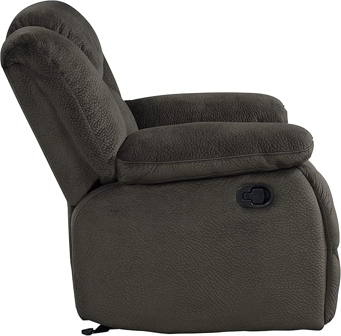 Lexicon Reclining Living Room Set, Manual Reclining Sofas, Couches for Living Room, Includes Reclining Sofa and Dual Glider Recliner Loveseat, 2-Piece Set, Chocolate