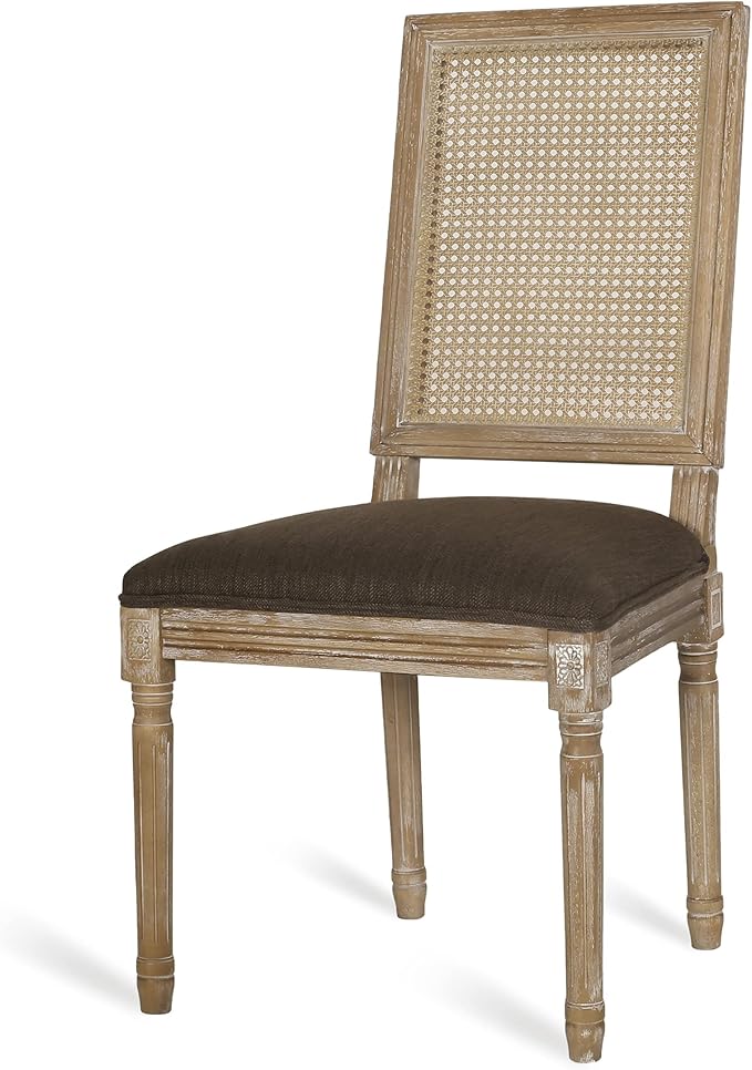 Christopher Knight Home Regina Dining Chair, Brown + Natural