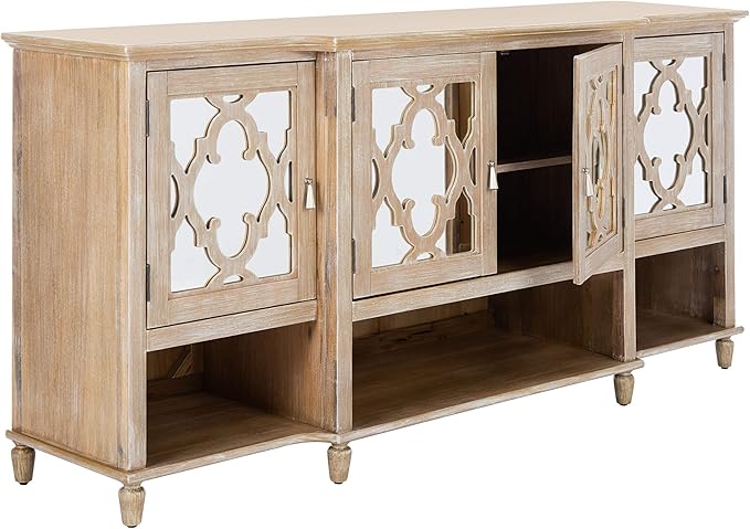 Safavieh Couture Home Juliette Contemporary White Mirrored Sideboard