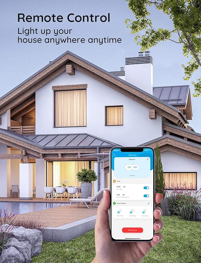 Govee A19 Smart Light Bulbs 1000 Lumen 2 Pack Bundle with Smart Plug H5083 4 Pack