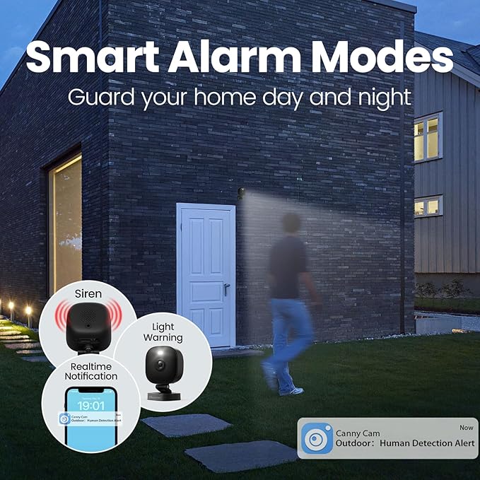VIMTAG 4MP Security Camera Outdoor, 2.4G/5G Cameras for Home Security with Color Night Vision, Motion Activated Spotlight/Siren, IP66,2-Way Audio, House Camera with Audio & Video,Wired