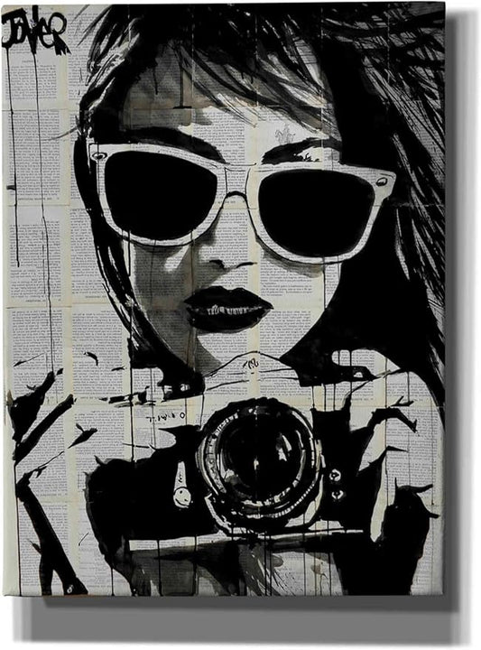 Epic Graffiti 'Shoot' by Loui Jover, Canvas Wall Art, 12"x18"
