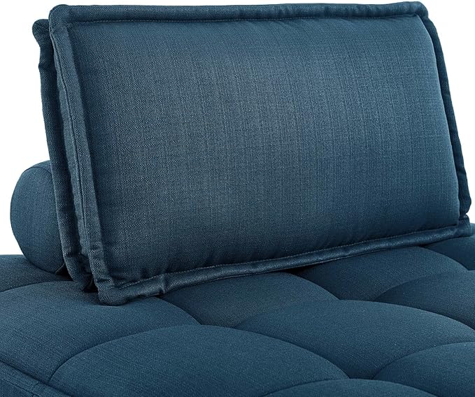 Modway Saunter, 5-Piece Sectional Sofa, Azure