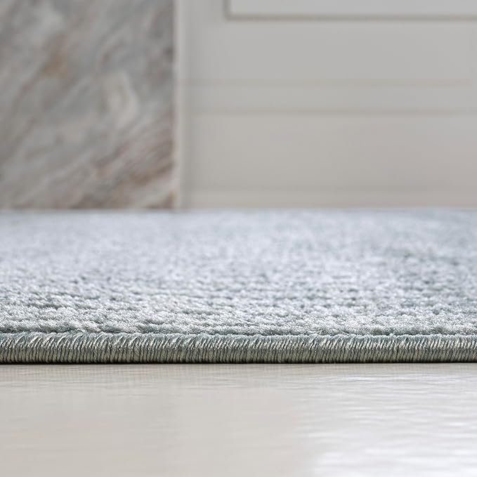 JONATHAN Y Nordby High-Low Arch Striped Light Blue/Cream Indoor/Outdoor Area Rug, 4x6, for Patio, Backyard, Living Room, Bedroom, Office, Hose-Washable (SCN104F-4)