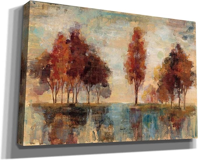 Epic Graffiti 'Field and Forest' by Silvia Vassileva, Canvas Wall Art, 60"x40"