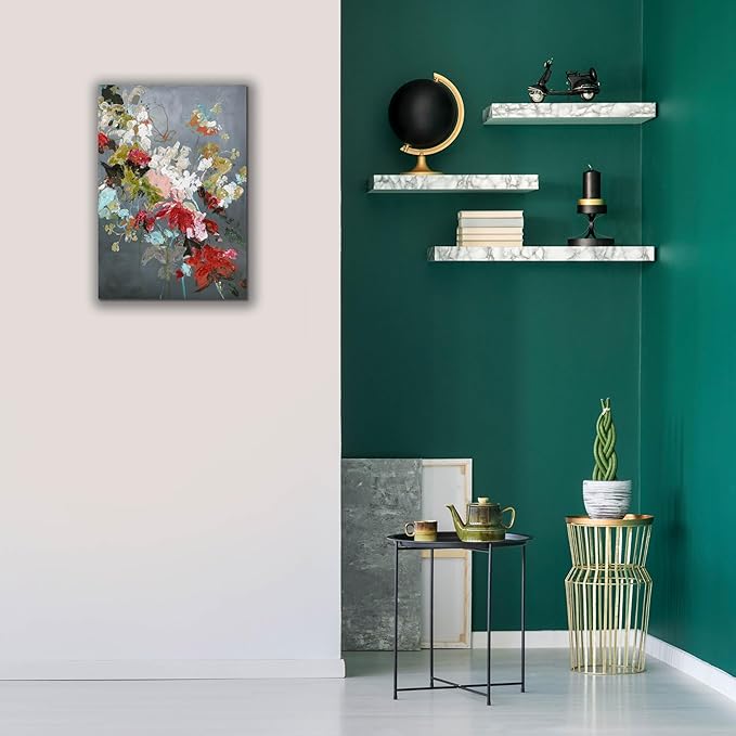 Epic Graffiti 'Abstract Floral 2' by Design Fabrikken, Giclee Canvas Wall Art, 18"x26"