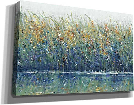 Epic Graffiti 'Wildflower Reflection II' by Tim O'Toole, Canvas Wall Art, 40"x26"