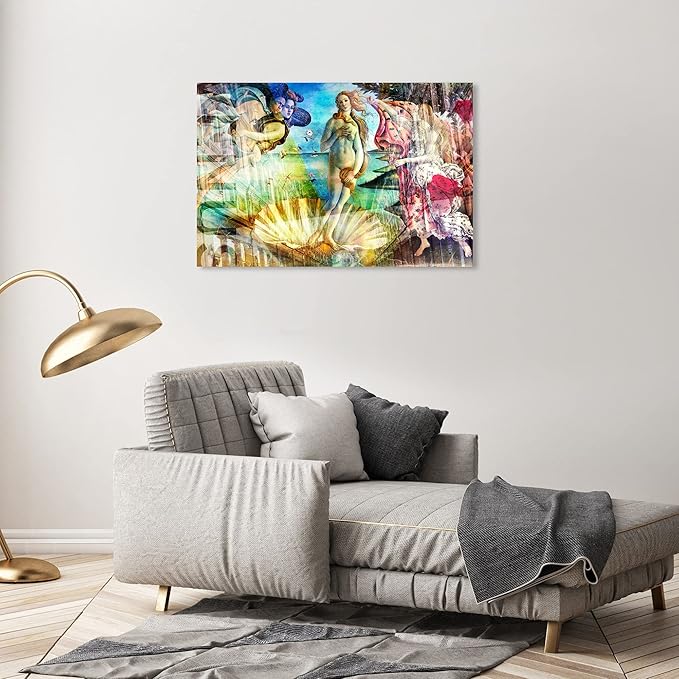 The Oliver Gal Artist Co. Spiritual and Religious Wall Art Canvas Prints 'Birth of Venus - Botticelli' Zodiac