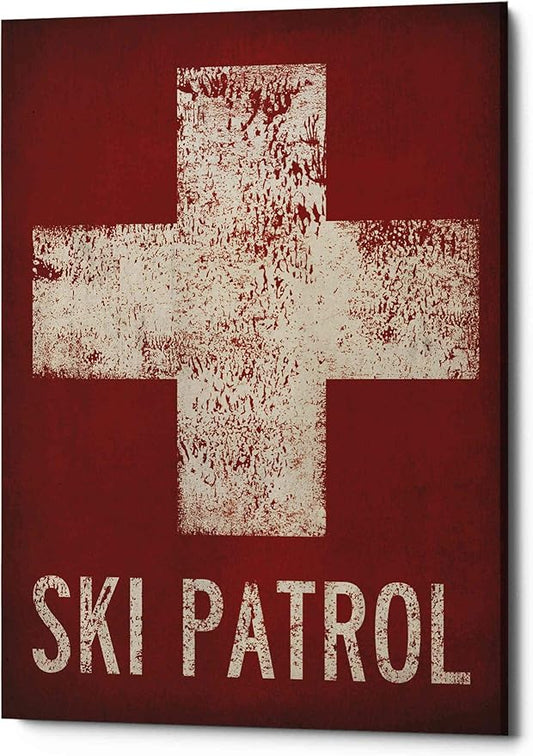 Epic Graffiti 'Ski Patrol' by Ryan Fowler, Canvas Wall Art, 12"x16"