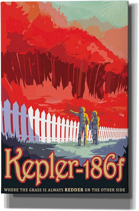 Epic Graffiti 'Visions of the Future: Kepler-186f' Canvas Wall Art, 40" x 60"