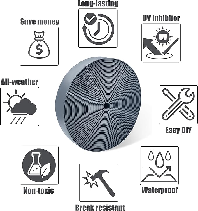 Vinyl Straps for Patio Chair Repair Kit 2'' Wide 50 Ft Long Replacement Straps + 50 Free Rivets for Outdoor Lawn Furniture Chaise Lounge Repair (Grey)