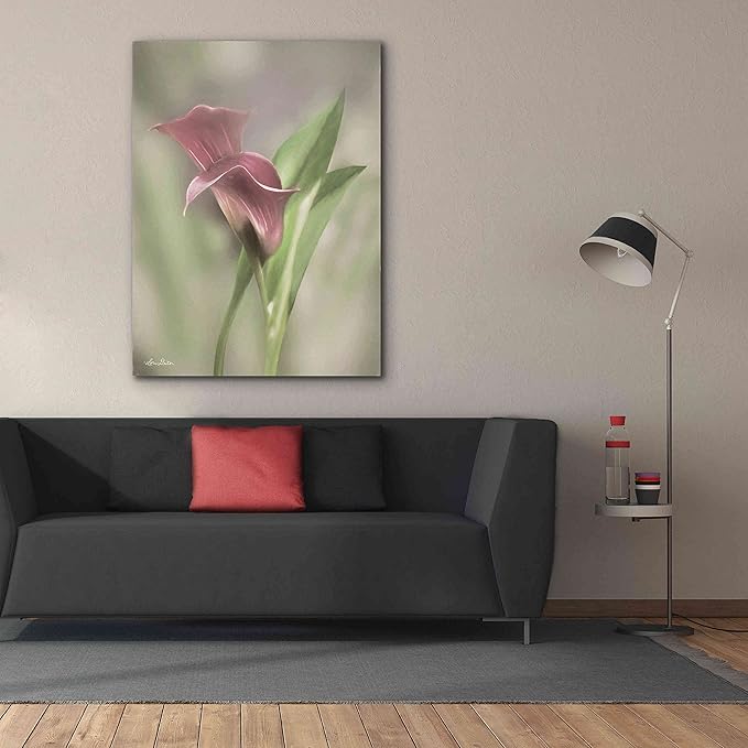 Epic Graffiti 'Pink Calla Lily' by Lori Deiter, Canvas Wall Art, 40"x54"