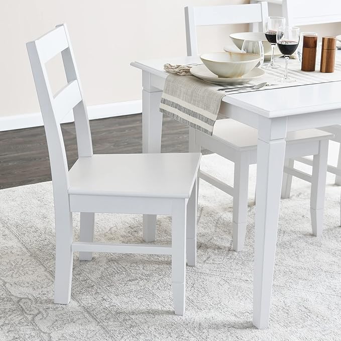 Creative Co-Op Pleasantville Wood Dining Chairs, Set of 2