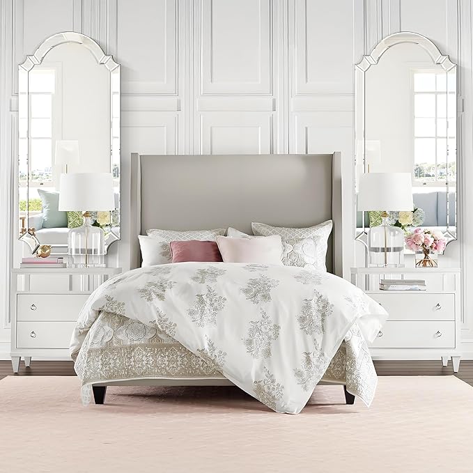 Chende Arched Full Length Mirror, 59" x 30" Large Decorative Wall Mirror with Beveled Glass Frame for Wall Decor Living Room, Bathroom, Bedroom, Dining Room, Unique Design