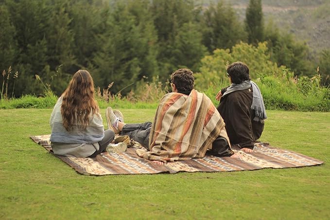 Alpaca Wool Blanket | Twin Size Throw Blanket | 70 x 45 inches | Soft, Hypoallergenic and Breathable | Lightweight Warm Blanket | Bed, Couch, Outdoor or Picnic (Light Gray)