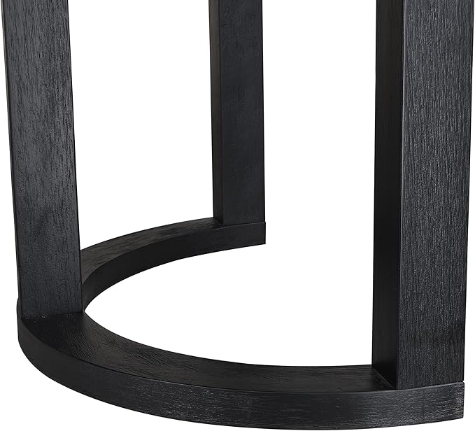 Christopher Knight Home Evat 95 Inch Dining Table for 6-8 People, Modern Kitchen Table with U-Shaped Legs, Large Wooden Rectangular Farmhouse Dinner Furniture for Dining Room, Home Office, Black