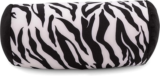Mooshi Squish Mini Microbead Jelly Bean Bed Pillow (12" x 7") – Airy Squishy Soft Microbeads – Eight Wild Fun Colors to Choose From – Cuddly and Fun Dormroom Accessory – Bed Pillow, Wild Zebra