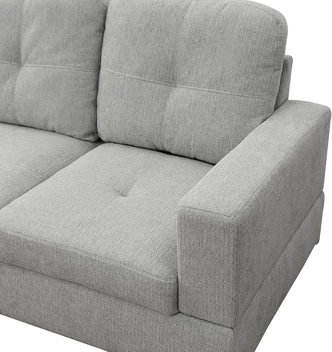 Miscoos Living Room Furniture Sofa Sofabed, Grey