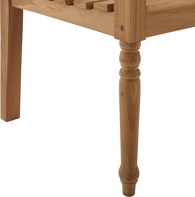 Crosley Furniture Olivier 2-Person Teak Wood Indoor Outdoor Bench for Outside Patio, Garden, Porch, Teak