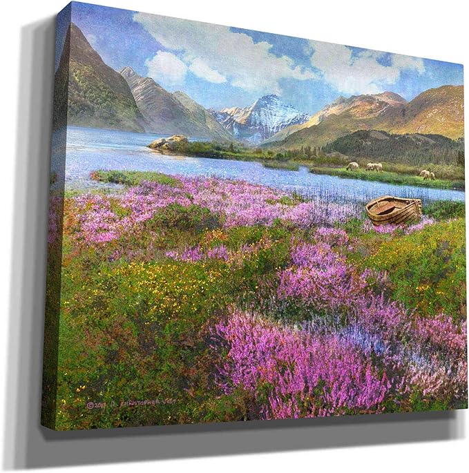 Epic Graffiti 'Heather Scotland' by Chris Vest, Canvas Wall Art, 24"x20"