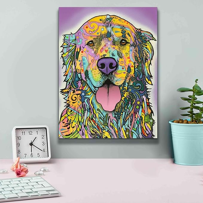 Epic Graffiti 'Silence Is Golden' by Dean Russo, Canvas Wall Art, 12"x16"